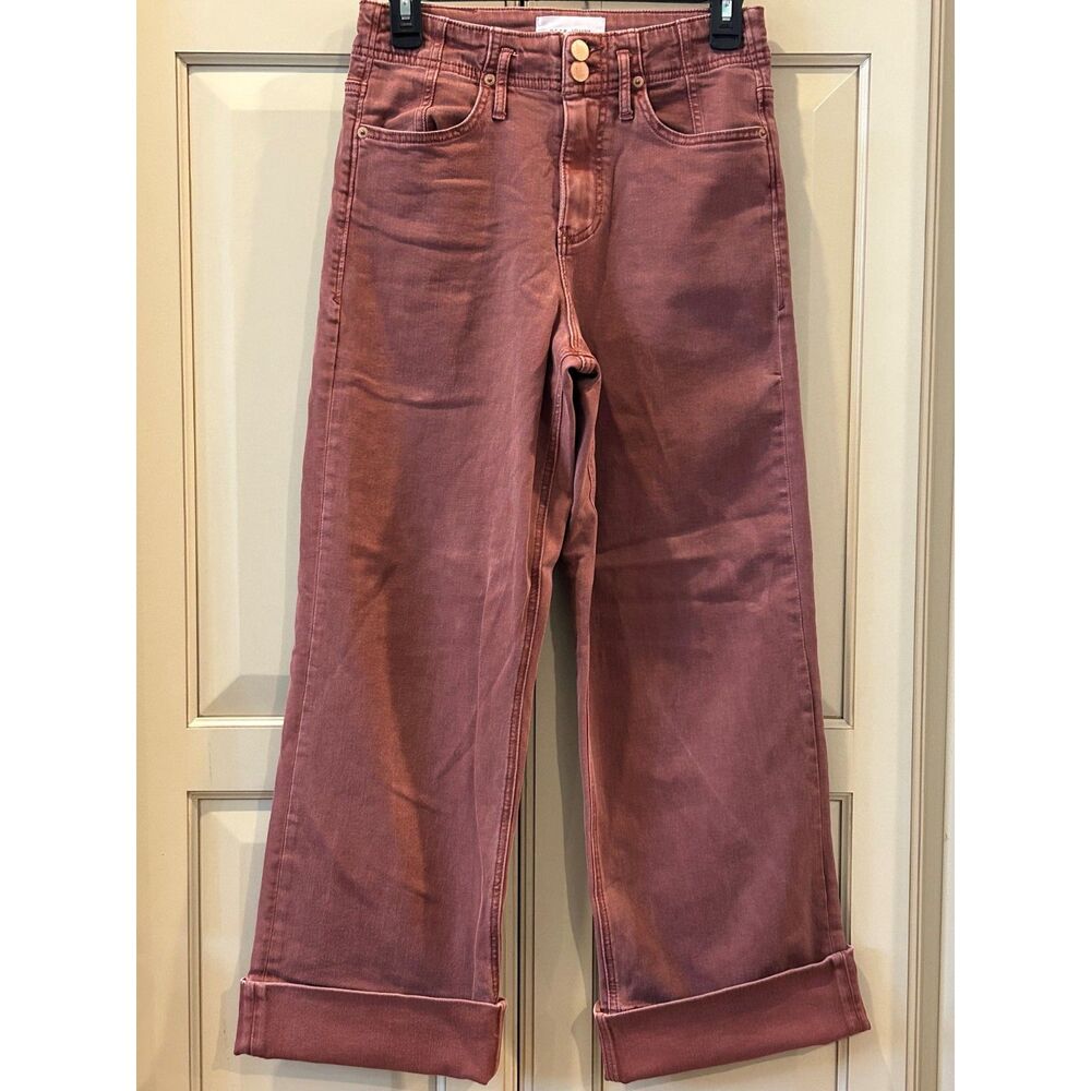 Dear John Holly Super High Rise Wide Hem Straight Jeans in Cinnamon - Size 26 - Picture 2 of 8